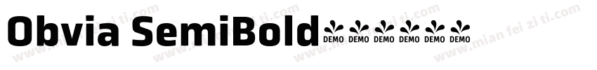Obvia SemiBold字体转换